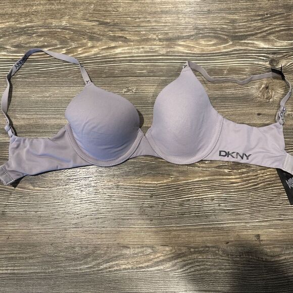 Dkny Women's Active Wired Comfort Bra. Size 30c. Brown. NWOT. J - Picture 1 of 7